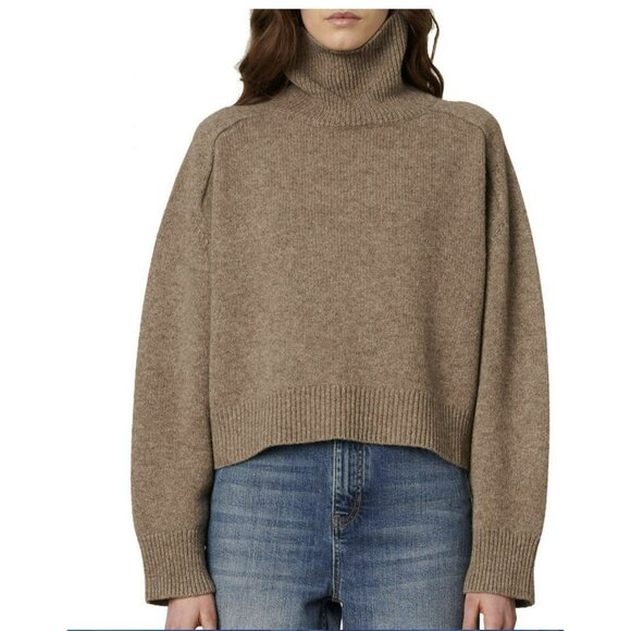 Vanessa Bruno Oversized Ballerine Wool Yack Brown Sweater Sz XS MSRP $570 - Picture 1 of 5